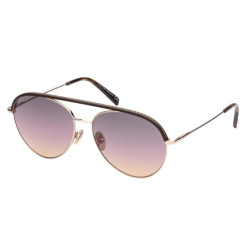 Lunettes de soleil Aviateur Métal Or rosé et gris