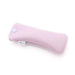 Etui en feutre avec pression mauve