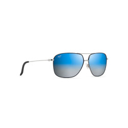 Lunettes de soleil KAMI Argent et bleu