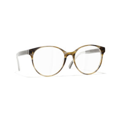 Lunettes pantos femme Chanel écaille claire