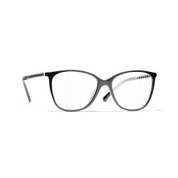 Lunettes carrées femme Chanel noir