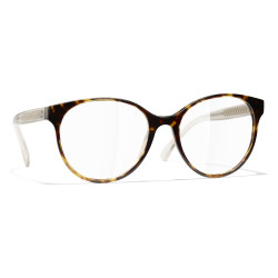Lunettes pantos femme Chanel écaille foncée